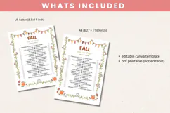 Fall This or That Game | Editable Canva Template Product Image 3