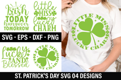 St. Patrick's Day SVG Design - Little miss lucky charm Product Image 1