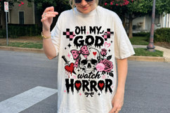 Coquette Girly Horror Lover PNG, Pink Spooky Vibes PNG Product Image 3
