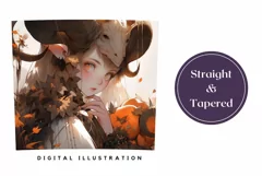 Kawaii Halloween Tumbler Wrap Design, Halloween Sublimation Product Image 3