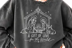 For Unto Us a Child Is Born PNG, Isaiah 9:6 Nativity Christm Product Image 3