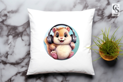 Cute Hamster Donut Cartoon Clipart Sublimation Png Product Image 3