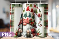 Christmas Gnome Tumbler Sublimation - 20 Oz Skinny Tumbler Product Image 1