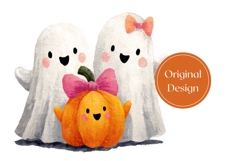 Watercolor Halloween Ghost Tumbler, Funny Halloween Tumbler Product Image 3