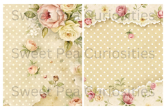 Flowers, Shabby Chic, Papers, Junk Journal Product Image 3