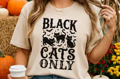 Black Cats Only Svg, Halloween Cat Svg, Spooky Cat Svg. Product Image 4