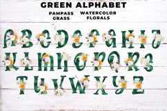 Green Boho Floral Alphabet Product Image 3