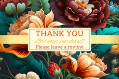 background with flowers, Geometric floral shapes Product Image 3