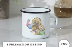 Watercolor Thanksgiving sublimation png Product Image 3