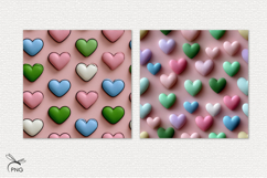 Valentines hearts digital paper, seamless pattern Product Image 3