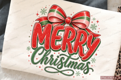 Coquette Merry Christmas Sublimation Design,Merry Christmas Product Image 5