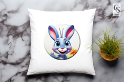 Cute Bunny Clipart Sublimation PNG Product Image 3