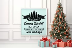 Christmas farmers market hot cocoa cookies trees and wreaths Product Image 3