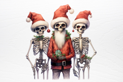 Christmas Skeleton Sublimation PNG Product Image 3