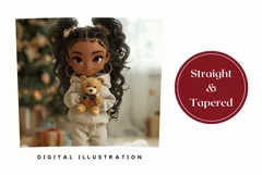 Christmas Girl Tumbler Design, Christmas Tree Tumbler PNG Product Image 3