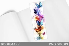 Butterfly Bookmark Sublimation. Butterflies Bookmark Design Product Image 1