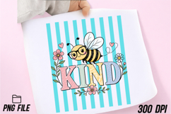 Be Kind Bee Preppy Striped PNG Product Image 3