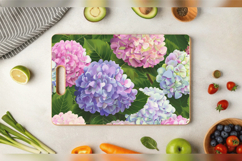 Hydrangea Flowers Cutting Boards sublimation Design Product Image 3
