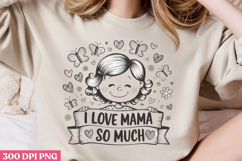 Floral Mama Mom Sublimation PNG Product Image 3