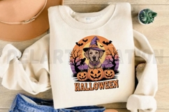 Brown Labrador Retriever Halloween Sublimation PNG Design Product Image 3