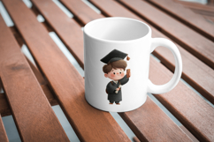 26 Cute Watercolor Graduate Boy Clipart PNG | Class of 2026 Product Image 3