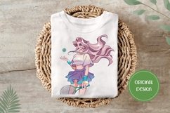 Hand Drawn Tennis Girl Illustration, Summer Girl PNG Product Image 3