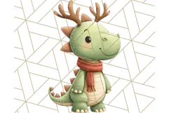 Dinosaur Costume Clipart, Cute Dinos in Halloween Outfits Product Image 3