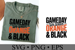 Game Day We Wear Brown &amp; Black Svg | Sport Svg | Shirt Svg Product Image 3
