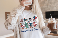 Patriotic Funny Goose PNG T-Shirt|4th of July PNG Sublimatio Product Image 9