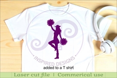 Drill Team Dancer silhouette laser cut outs SVG 1 Product Image 3
