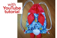 Bunny String Bag Pattern Product Image 4