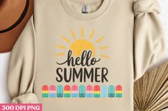 Hello Summer PNG, Vintage Summer Sublimation PNG Product Image 3