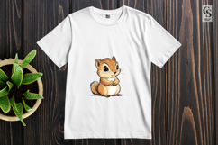 Cute Baby Squirrel Clipart Sublimation PNG Product Image 3