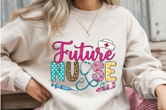Future Nurse PNG Sublimation Design, Nursing Student Shirt Product Image 3