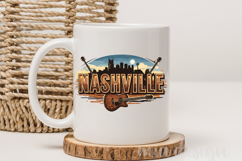 Nashville Tennessee PNG, Music City Skyline Sublimation Product Image 4