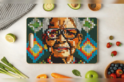 Black History Granny Crochet Cutting Boards sublimation Desi Product Image 3