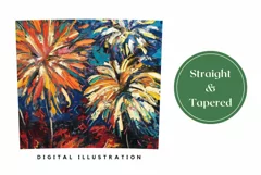 Fireworks Tumbler Wrap Design, Colorful Tumbler Sublimation Product Image 3