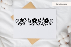 Elegant Floral Divider SVG Product Image 3
