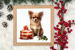 Pets Love Christmas Watercolor Clipart, Christmas PNG Product Image 3