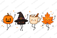 Fall Halloween Pumpkin Ghost Friends PNG, Halloween Ghost Product Image 2