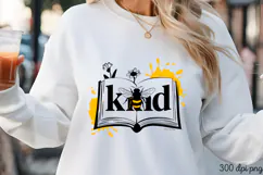 Kind Book Design PNG, Sunflower Sublimation PNG Product Image 1