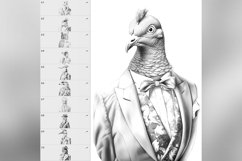80 Procreate Stylish Animals haute couture Stamp Brushes Product Image 5