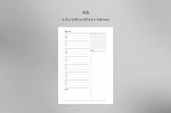 A6 Weekly Template On One Page Product Image 3