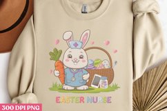 Easter Nurse PNG, Retro Nurse Easter Sublimation PNG Product Image 3