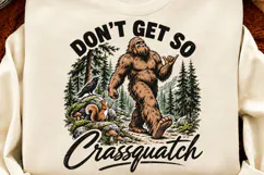 Bigfoot Wander Free PNG, Vintage Sasquatch Hiking PNG, Funny Product Image 3