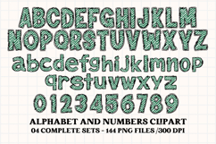 St patrick alphabet png clipart, st patrick letters doodle Product Image 3
