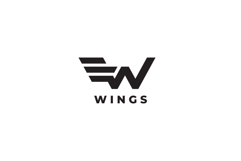 Wings Letter W Logo Design Vector Product Image 3