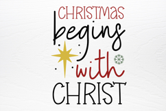 Farmhouse Christian Christmas Sign SVG Product Image 3