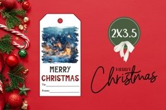 Christmas Village Gift Tags, Winter Forest Gift Tag Designs Product Image 3