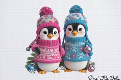 Winter Penguin Sublimation Clipart PNG Product Image 1